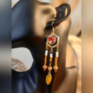 Handmade Mix Resin/Beads Earrings